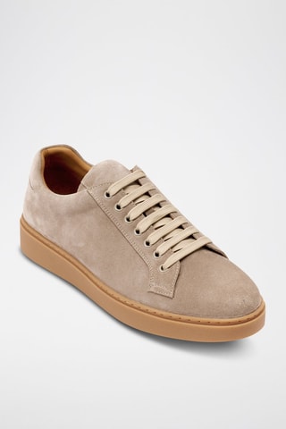 Baskets en nubuck  - Beige