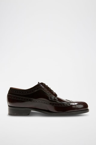 Derbys en cuir verni Wing  - Rouge