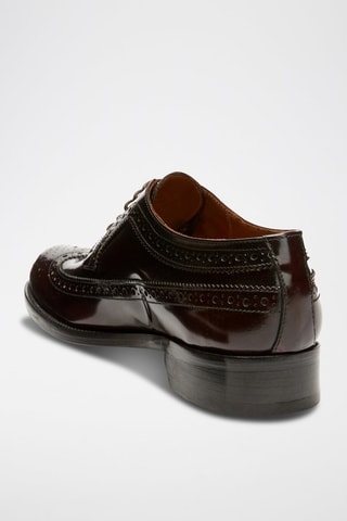 Derbys en cuir verni Wing  - Rouge