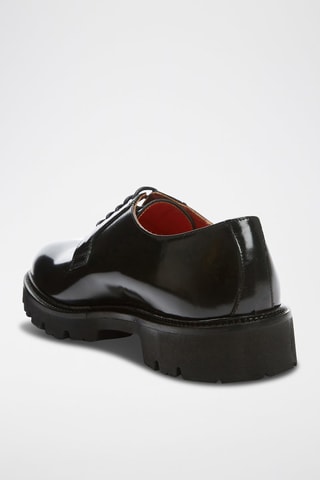 Derbys en cuir verni Clement  - Noir