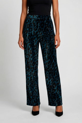 Calças - Azul-cobalto e preto