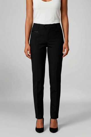 Calças de lã - Preto