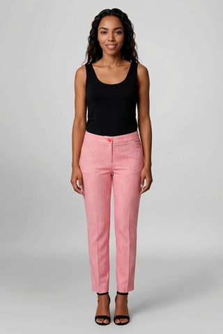 Calças de cintura alta - Rosa