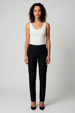 Calças de lã - Preto