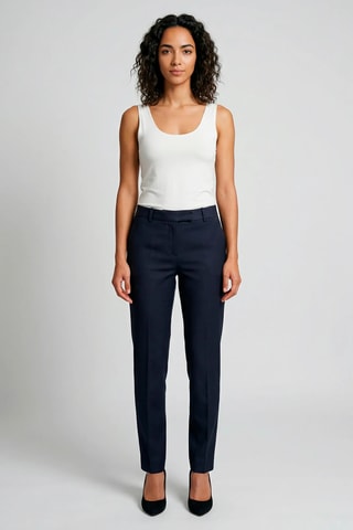 Calças de lã - Preto