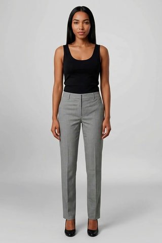 Calças de lã - Cinzento