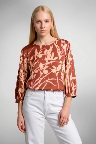 Blusa - Vermelho-tijolo