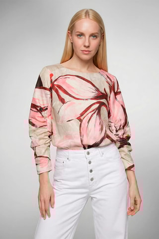 Blusa - Rosa e branco