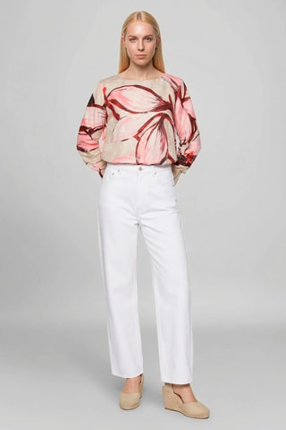 Blusa - Rosa e branco