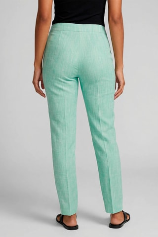 Calças de cintura alta - Verde-claro