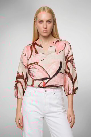 Blusa - Branco e rosa