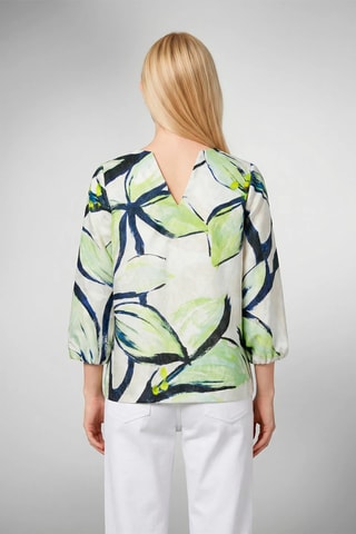 Blusa - Branco e verde