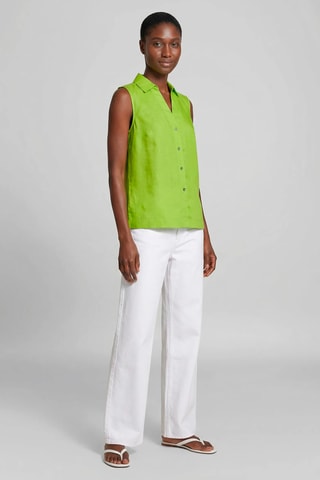 Camisa em linho - Verde-claro