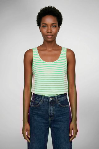 Camisola de alças - Verde-claro