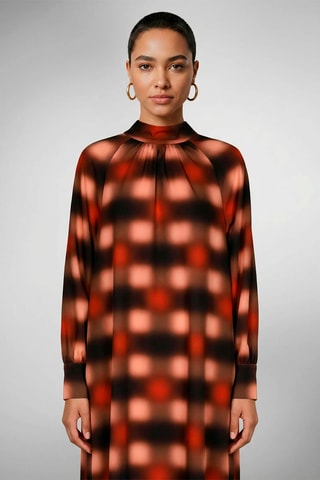 Vestido direito - Salmão