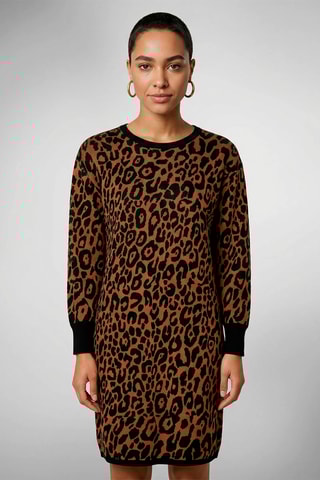 Vestido-camisola - Castanho