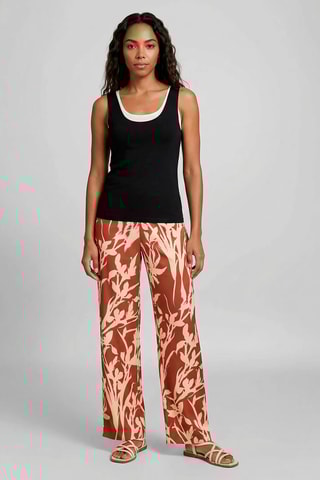 Calças - Vermelho-tijolo