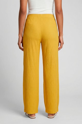 Calças direitas - Amarelo