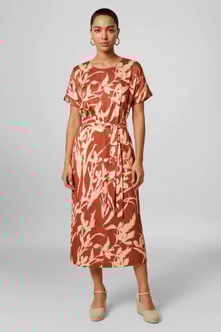 Vestido direito - Castanho