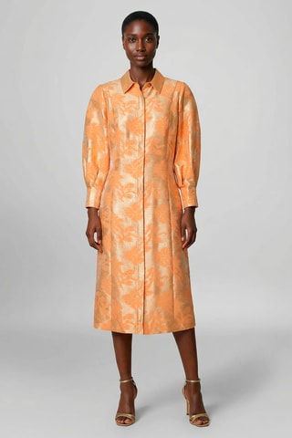 Vestido-camisa - Laranja