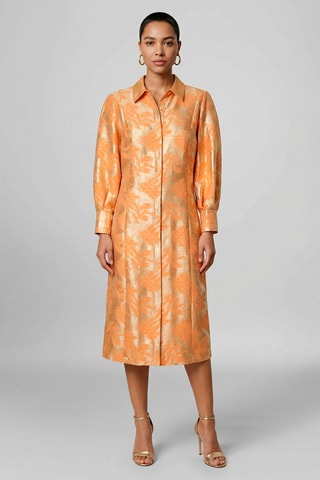 Vestido-camisa - Laranja