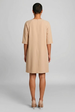 Vestido direito - Bege-claro