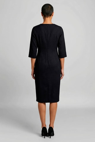 Vestido direito - Azul-marinho