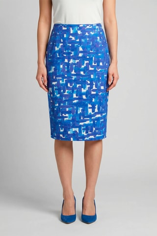 Saia direita - Azul-real