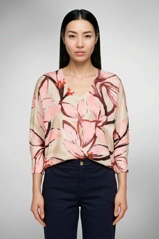 Camisola - Rosa e bege