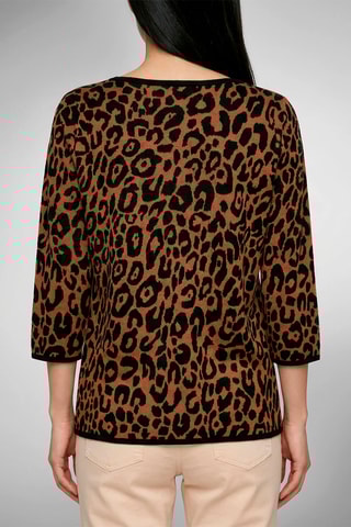 Camisola - Castanho e preto