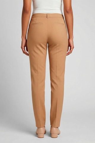 Calças direitas - Castanho