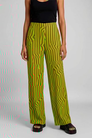 Calças largas - Verde