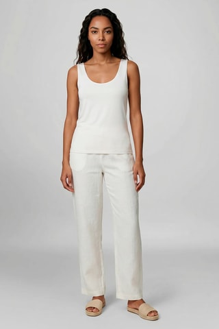 Calças em linho - Branco