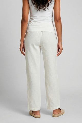 Calças em linho - Branco
