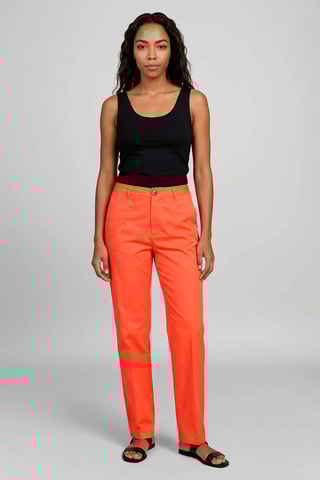 Calças largas - Laranja