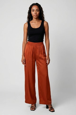Calças largas - Camel