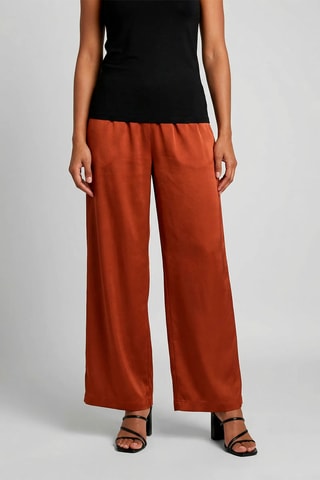 Calças largas - Camel