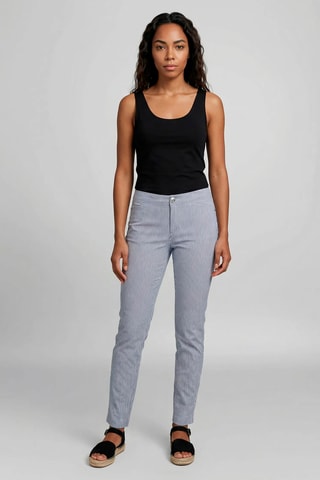 Calças - Azul-real e branco