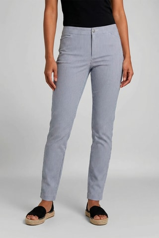 Calças - Azul-real e branco