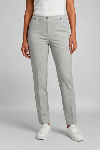 Calças - Cinzento-claro mesclado