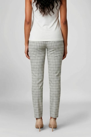 Calças - Cinzento-claro mesclado e preto