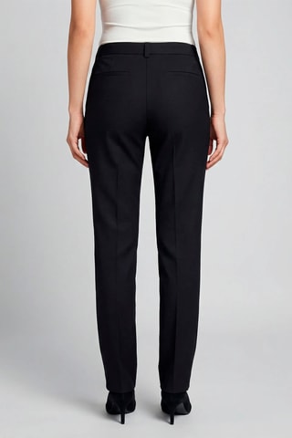 Calças em lã merinos - Azul-marinho