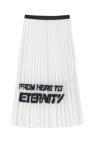 Falda plisada Solange - Blanco