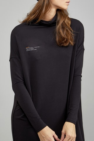 Vestido recto Géraldine - Negro