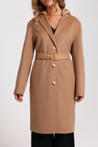 Abrigo de lana Aurelia - Beige