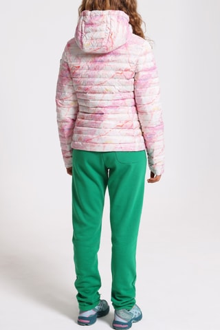 Anorak con capucha Francine - Blanco y rosa