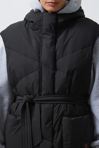 Chaleco con capucha Marinetta - Negro