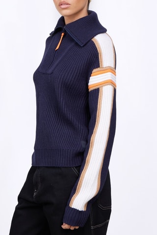 Jersey de lana Agathe - Azul noche