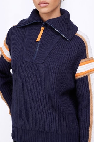 Jersey de lana Agathe - Azul noche