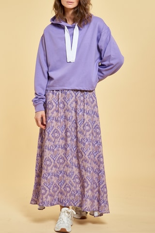 Sudadera con capucha Gisele - Violeta